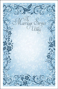 Wedding Program Cover Template 11A - Graphic 2
